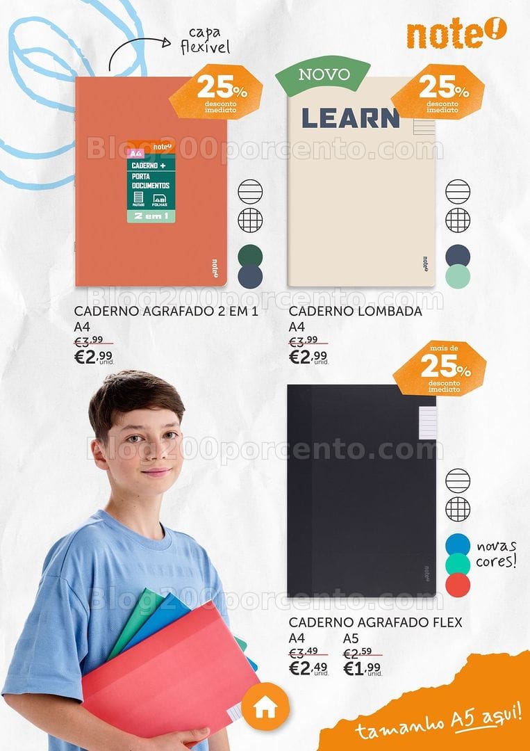 Antevisão Folheto NOTE Regresso às Aulas Promoções até 21 setembro